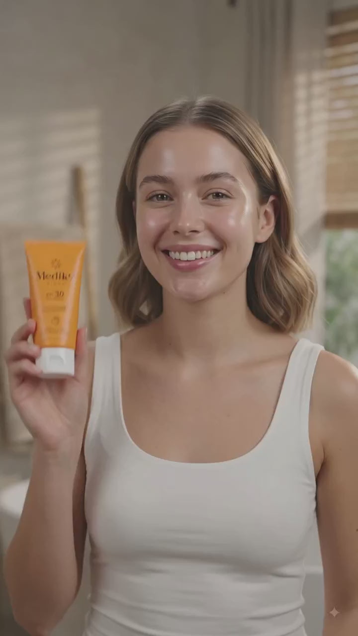 Medik9 Sunscreen SPF 30 PA+++ | Broad Spectrum UVA & UVB Protection | Lightweight Daily Face Sunscreen | Non-Greasy Formula | 100ml